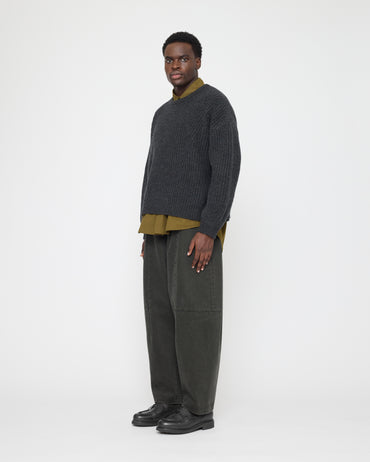 Chunky Poet Sleeves Sweater - FW26 - Charcoal