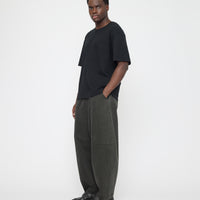 Elastic Panel Barrel Trouser - FW26 - Washed Black