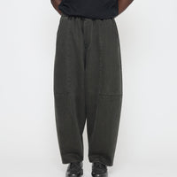 Elastic Panel Barrel Trouser - FW26 - Washed Black