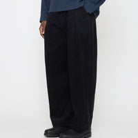 Pleated Trouser - Corduroy Edition - FW26 - Black Corduroy