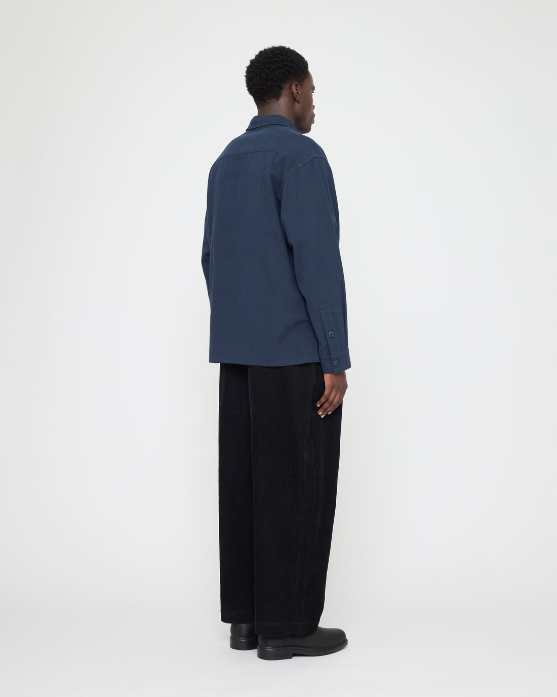 Pleated Trouser - Corduroy Edition - FW26 - Black Corduroy