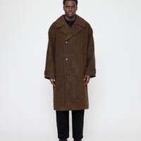 Double Breasted Wool Coat - FW26 - Dark Chestnut