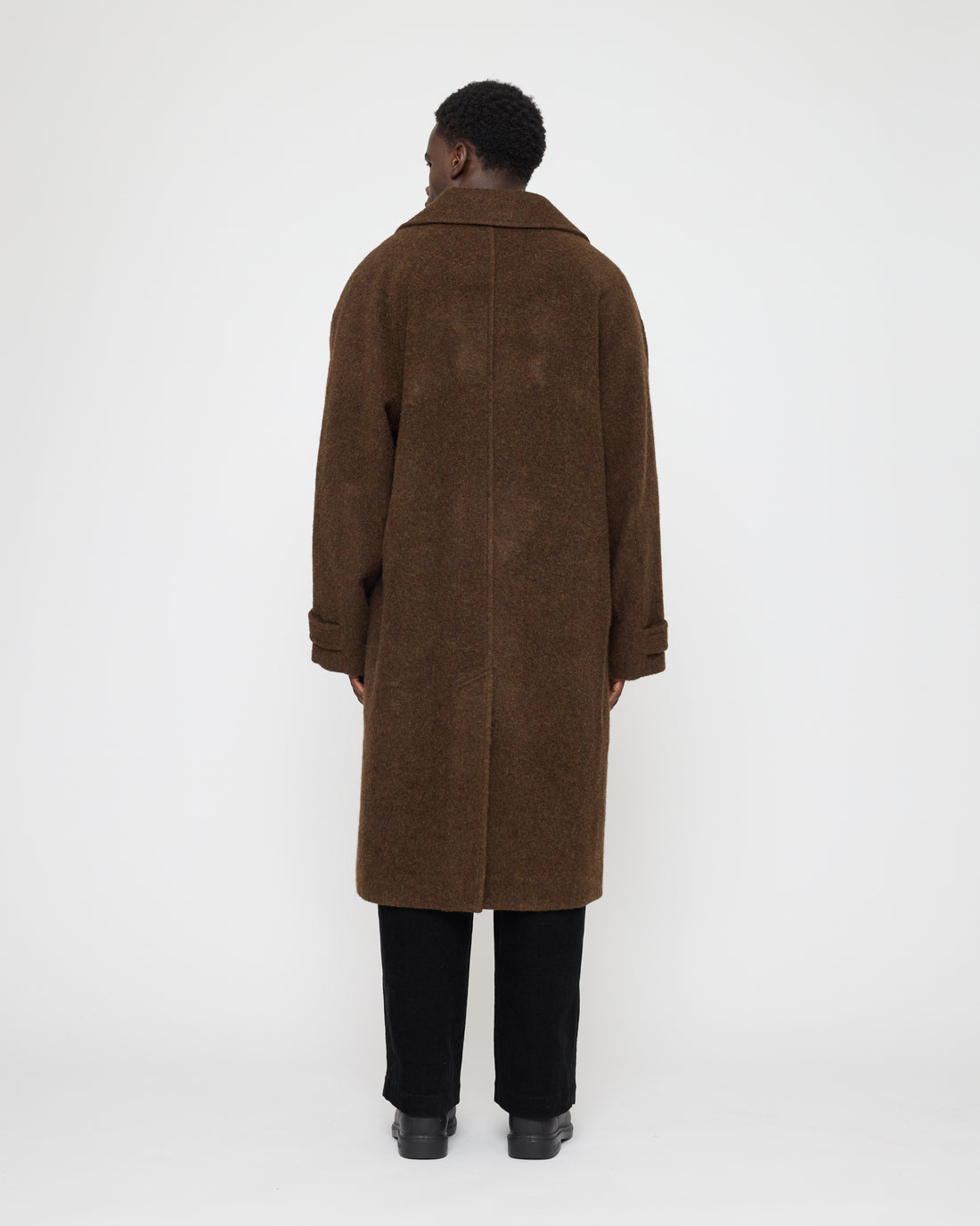 Double Breasted Wool Coat - FW26 - Dark Chestnut