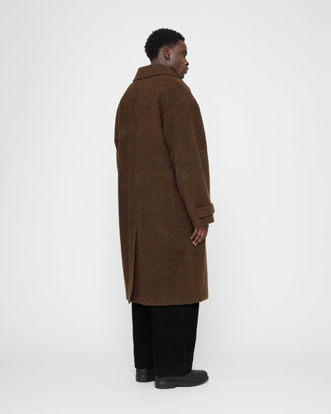 Double Breasted Wool Coat - FW26 - Dark Chestnut