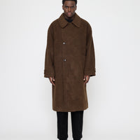 Double Breasted Wool Coat - FW26 - Dark Chestnut