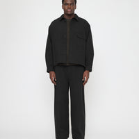 Signature Flat Hem Shirt - Brushed Canvas Edition - Black