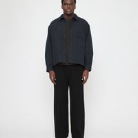 Signature Flat Hem Shirt - Brushed Canvas Edition - Navy