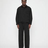 Signature Flat Hem Shirt - Brushed Canvas Edition - Black