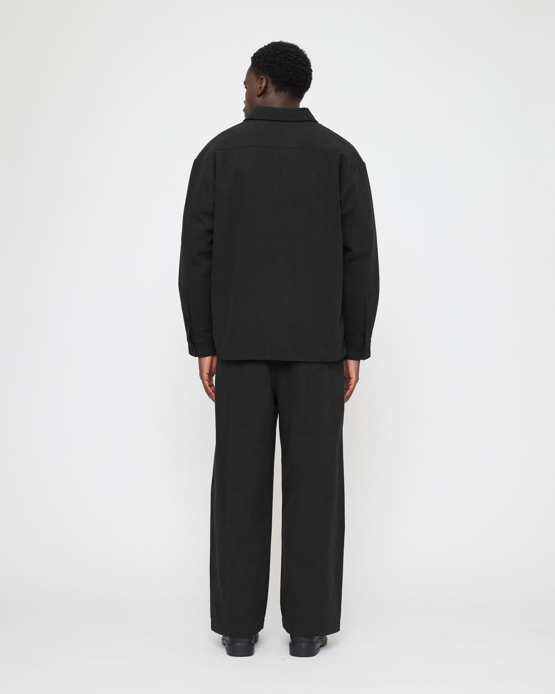 Signature Flat Hem Shirt - Brushed Canvas Edition - Black