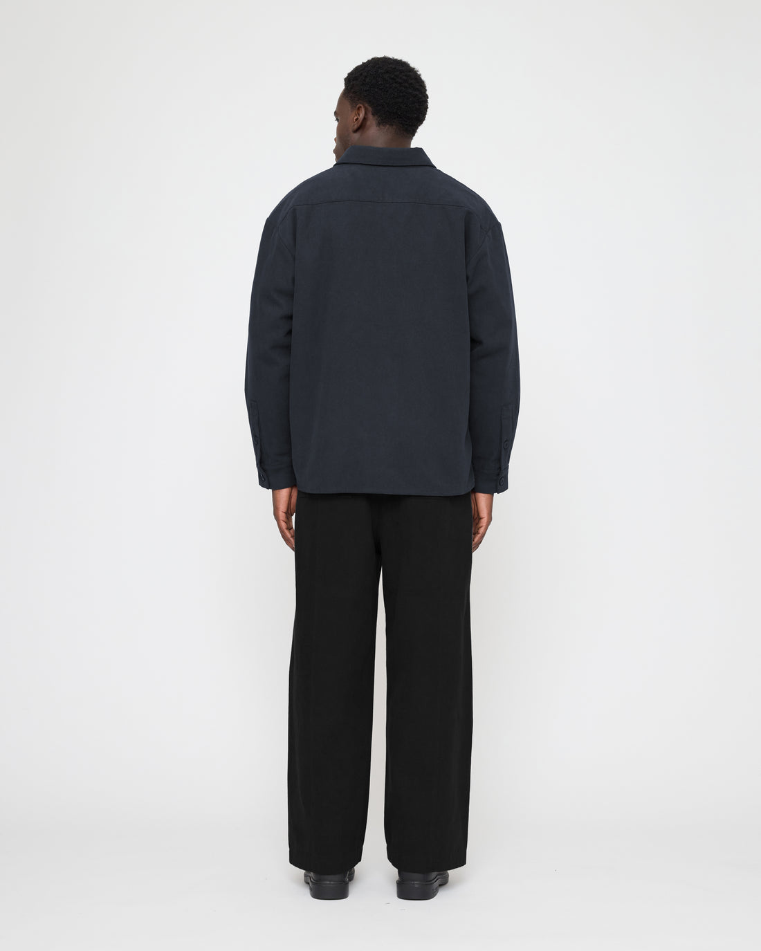 Signature Flat Hem Shirt - Brushed Canvas Edition - Navy