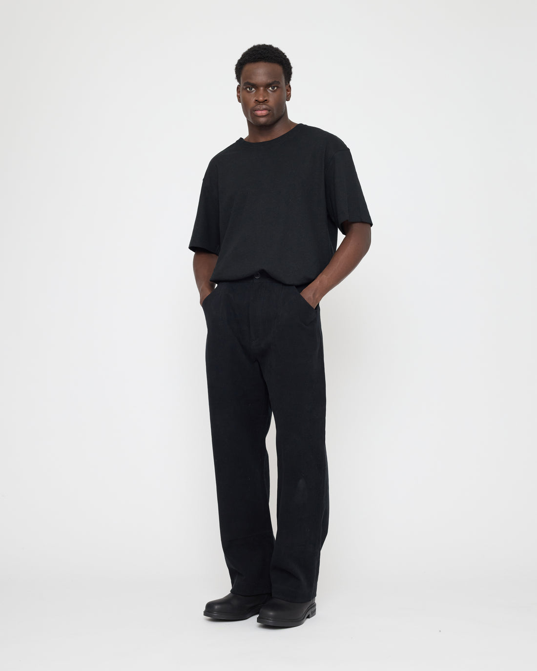 Signature Curve Legged Trouser - Brushed Twill Edition - Black
