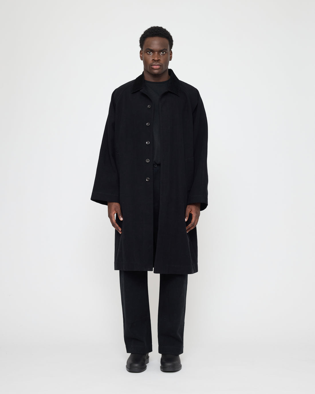 Signature Fall Duster - Brushed Canvas Edition - Black