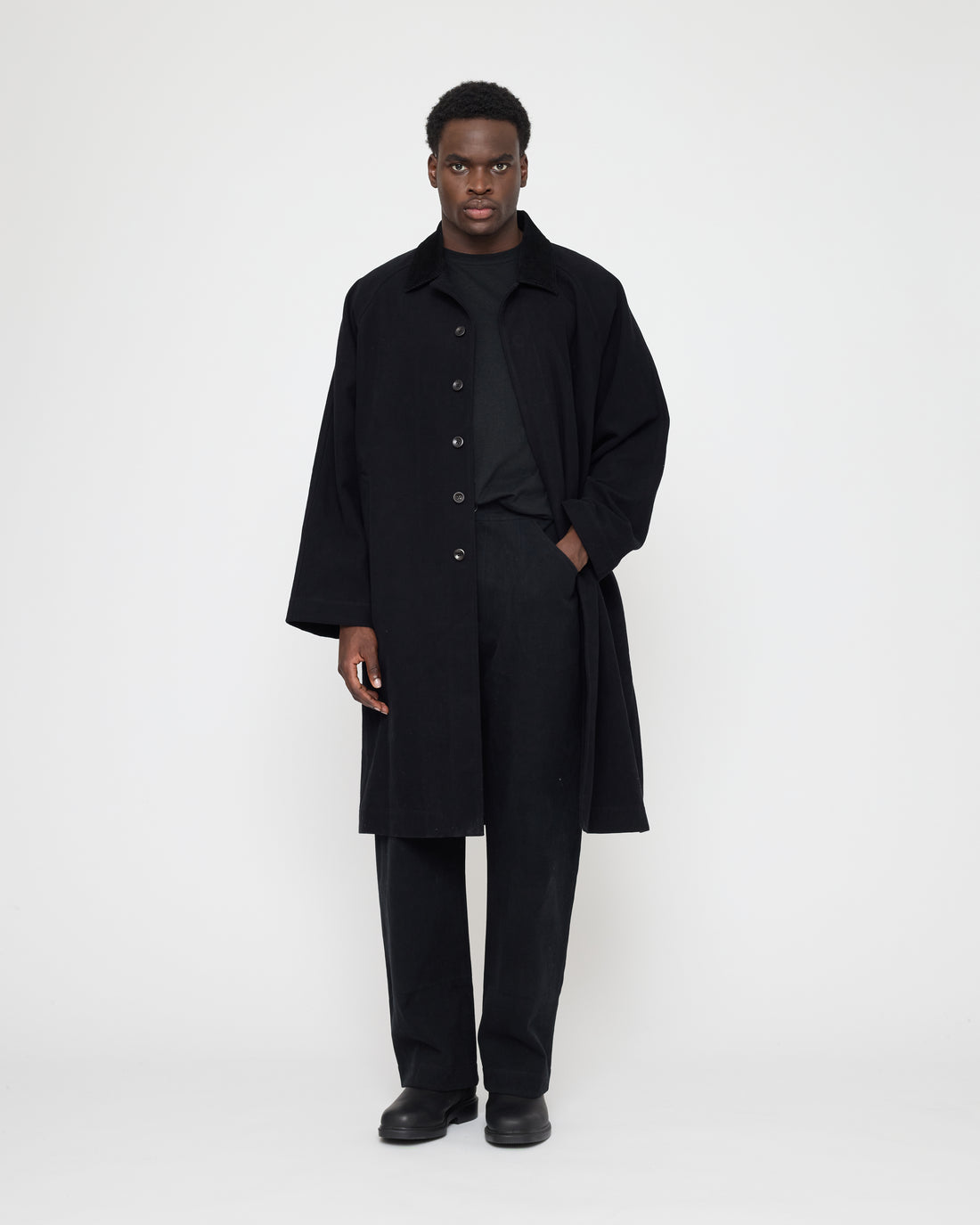 Signature Fall Duster - Brushed Canvas Edition - Black