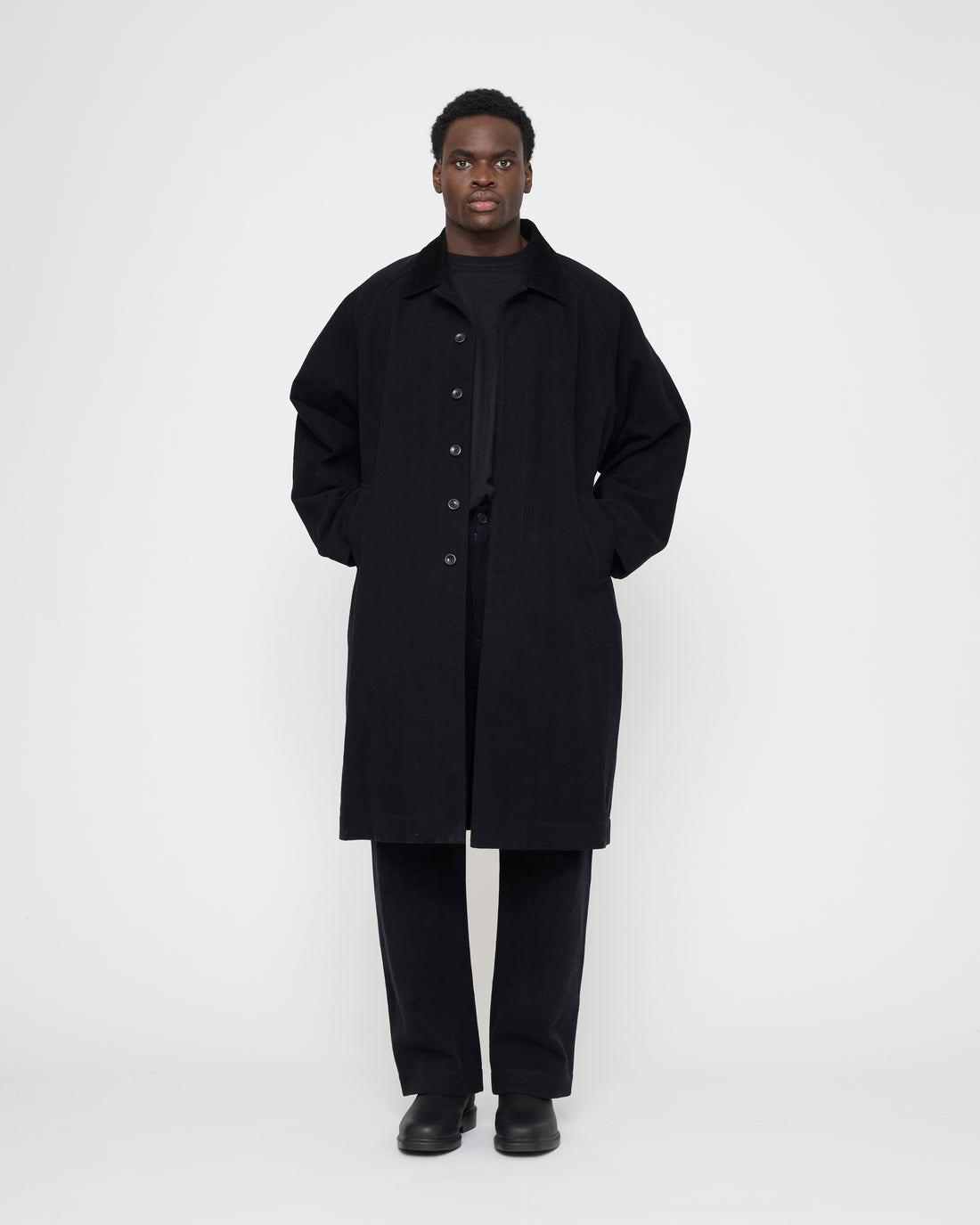 Signature Fall Duster - Brushed Canvas Edition - Black