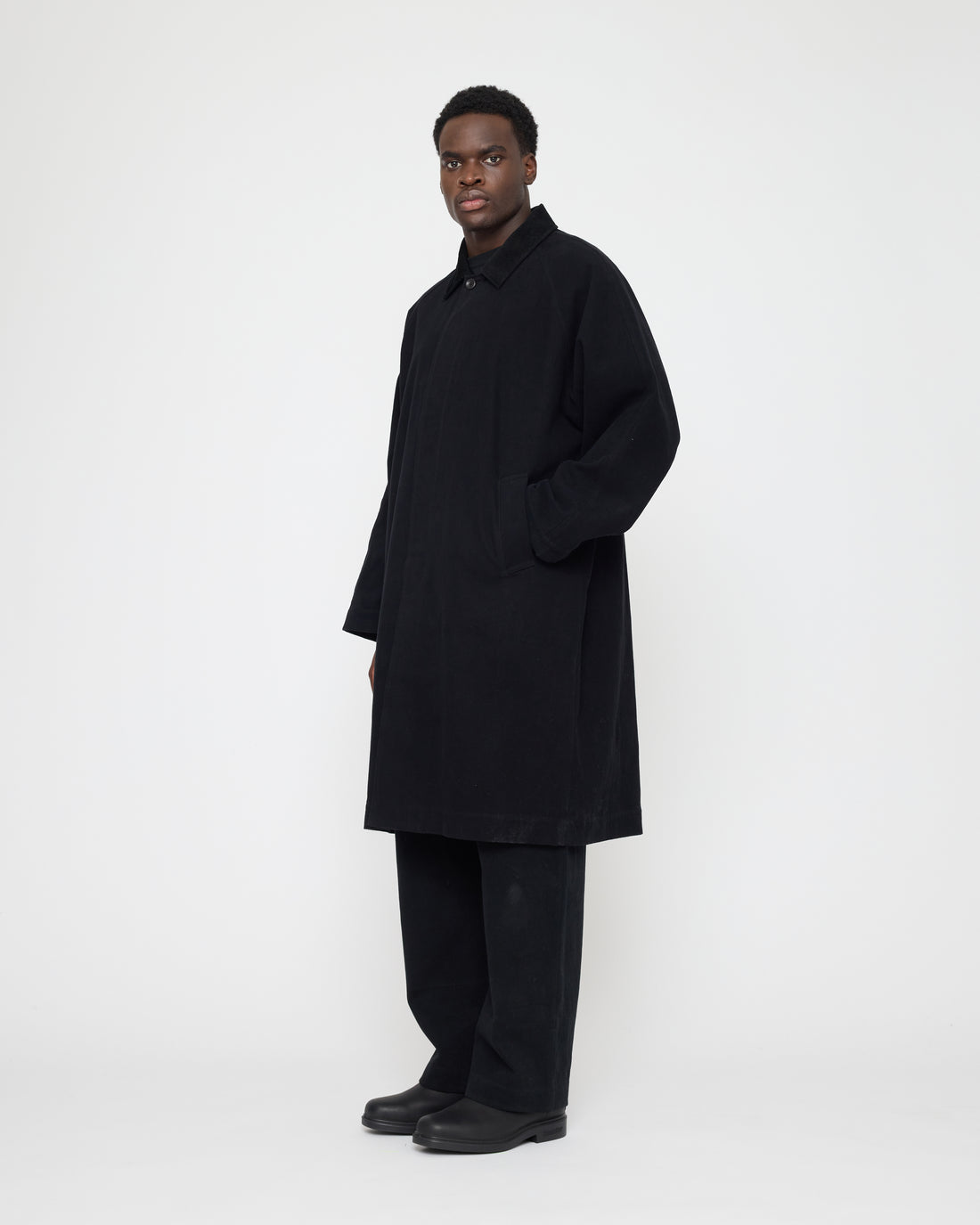 Signature Fall Duster - Brushed Canvas Edition - Black