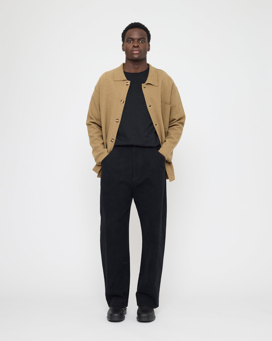 Signature Boiled Wool Shirt - Kelp