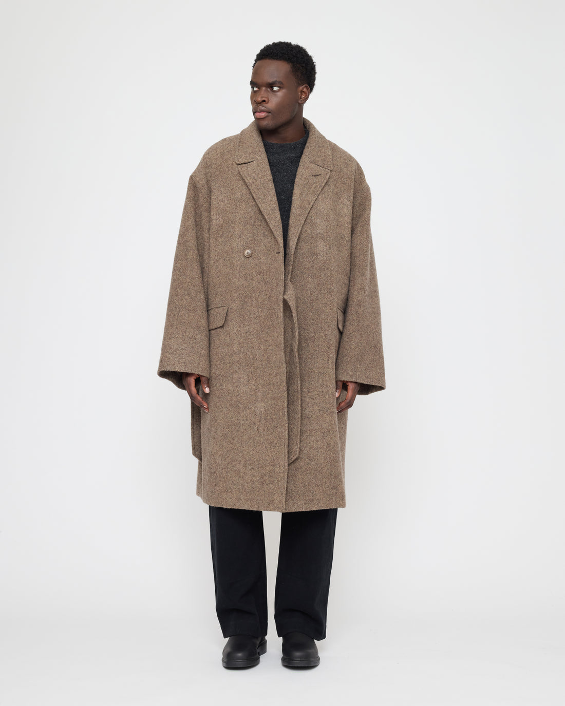 Blazer Wrap Coat - FW26 - Herringbone Clay