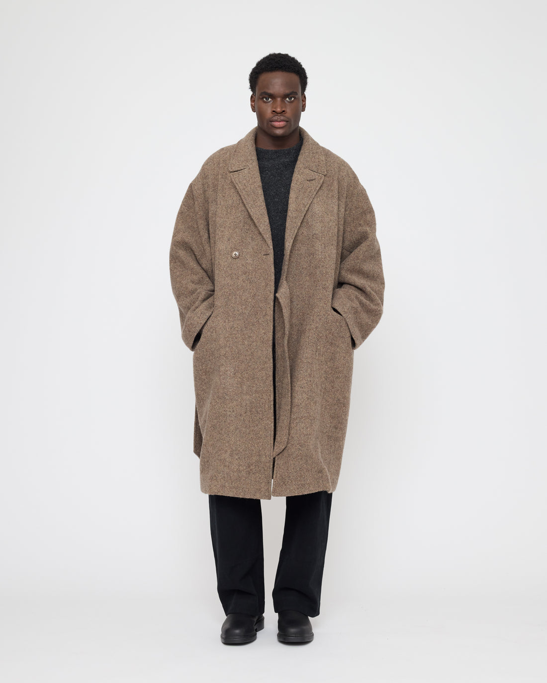 Blazer Wrap Coat - FW26 - Herringbone Clay