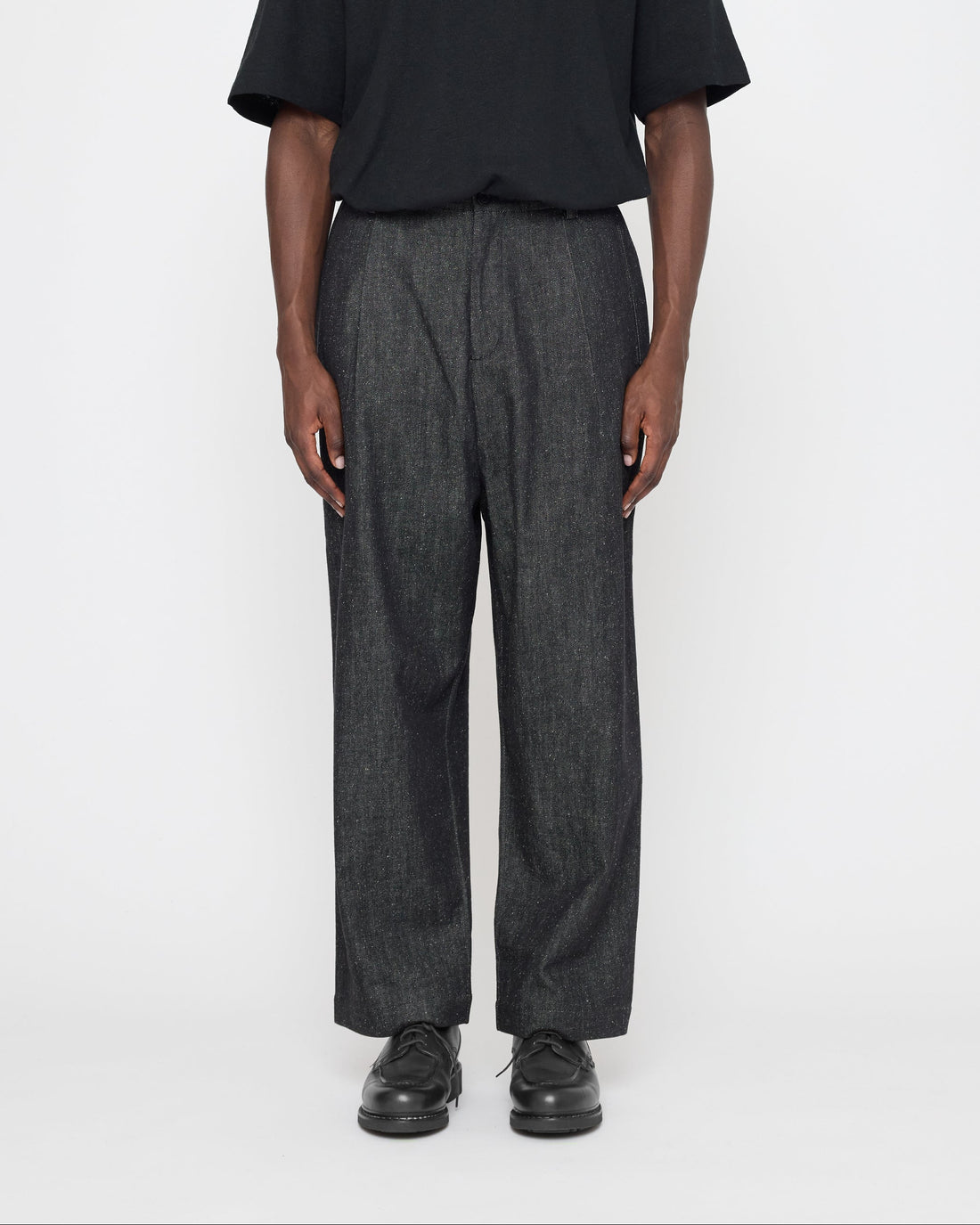 Drop-Crotch Trouser - Soft Denim Edition - FW26 - Black