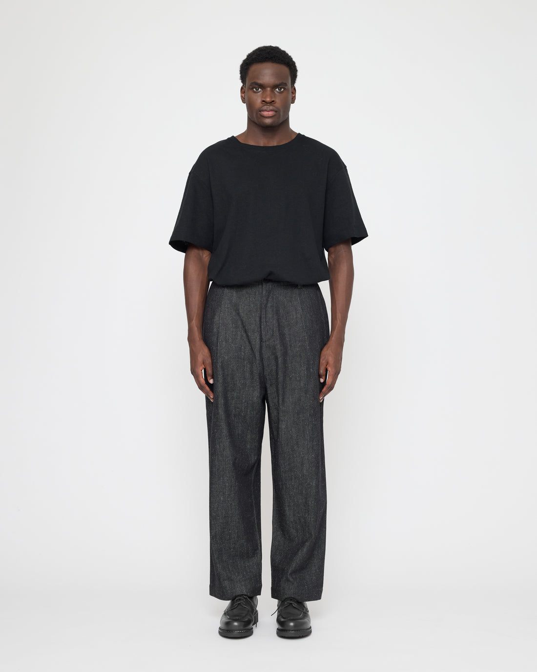 Drop-Crotch Trouser - Soft Denim Edition - FW26 - Black