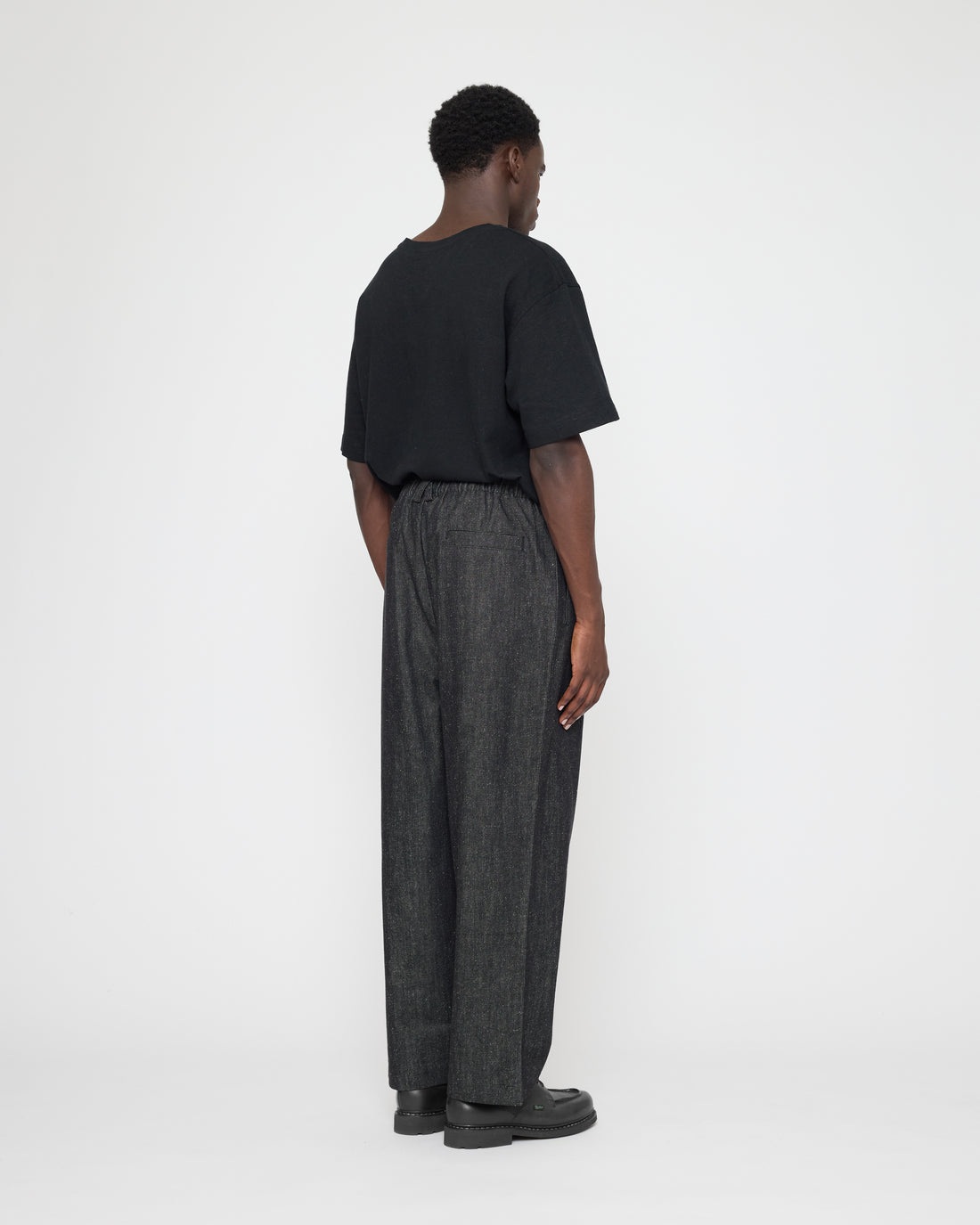 Drop-Crotch Trouser - Soft Denim Edition - FW26 - Black