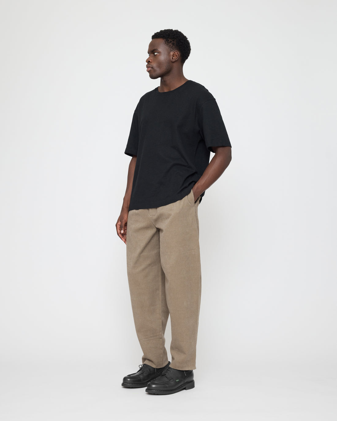 Signature Elastic Pull-Up Trouser - Brushed Twill Edition - Umber
