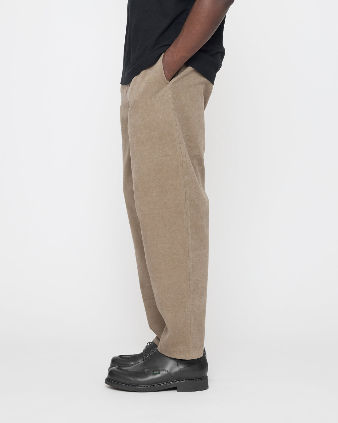 Signature Elastic Pull-Up Trouser - Brushed Twill Edition - Umber