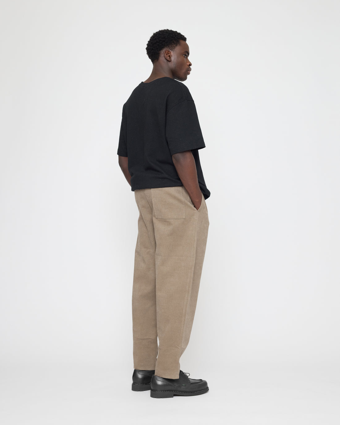 Signature Elastic Pull-Up Trouser - Brushed Twill Edition - Umber