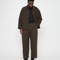 Signature Panel Pockets Shirt Jacket - Brushed Canvas Edition - Taupe Brown