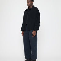 Signature Panel Pockets Shirt Jacket - Brushed Canvas Edition - Black