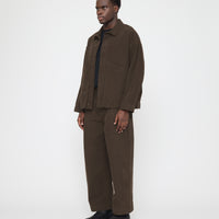 Signature Panel Pockets Shirt Jacket - Brushed Canvas Edition - Taupe Brown