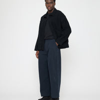 Signature Panel Pockets Shirt Jacket - Brushed Canvas Edition - Black