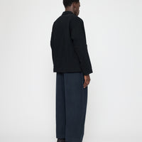 Signature Panel Pockets Shirt Jacket - Brushed Canvas Edition - Black