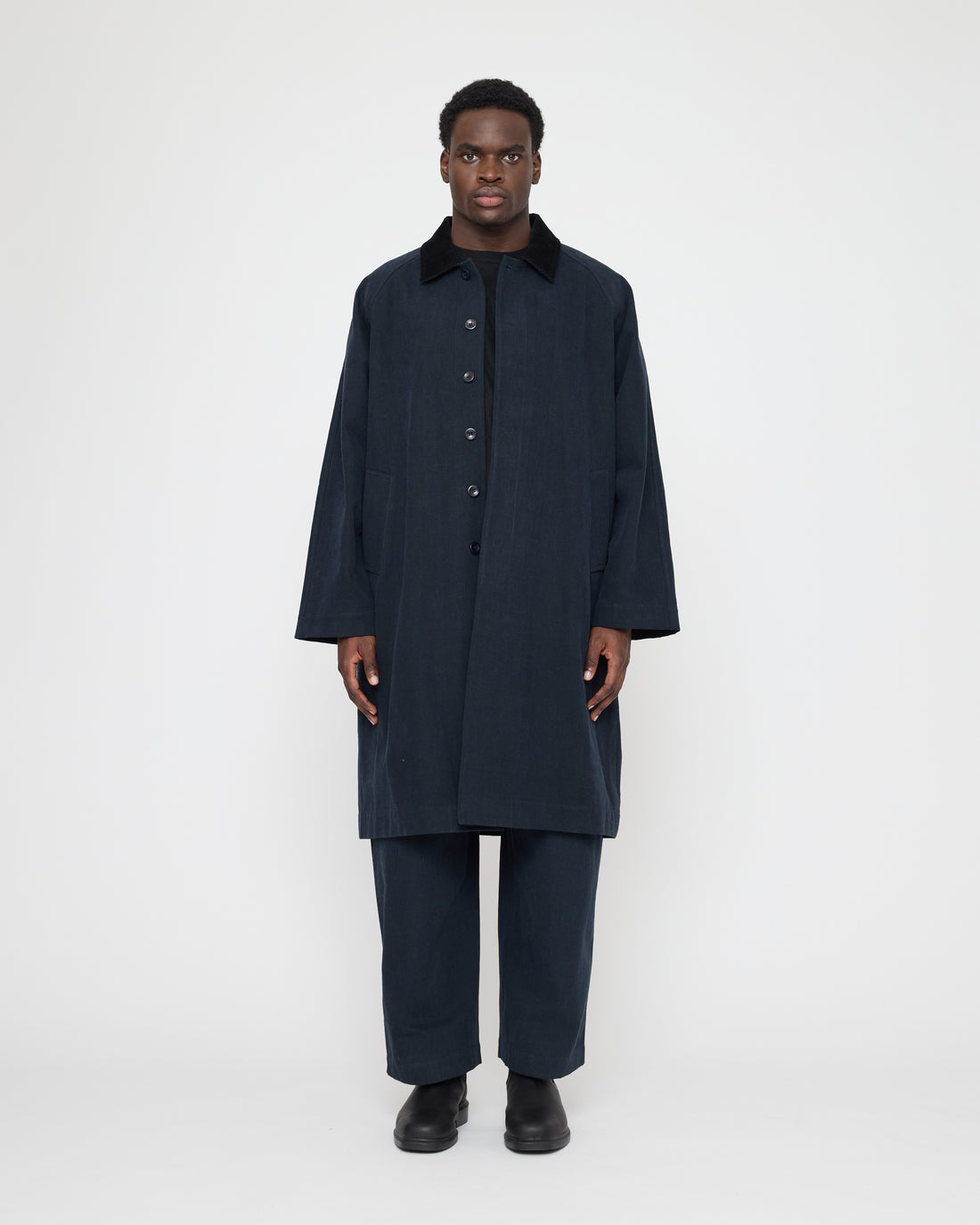 Signature Fall Duster - Brushed Canvas Edition - Navy