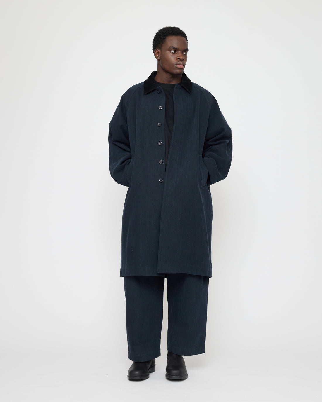 Signature Fall Duster - Brushed Canvas Edition - Navy