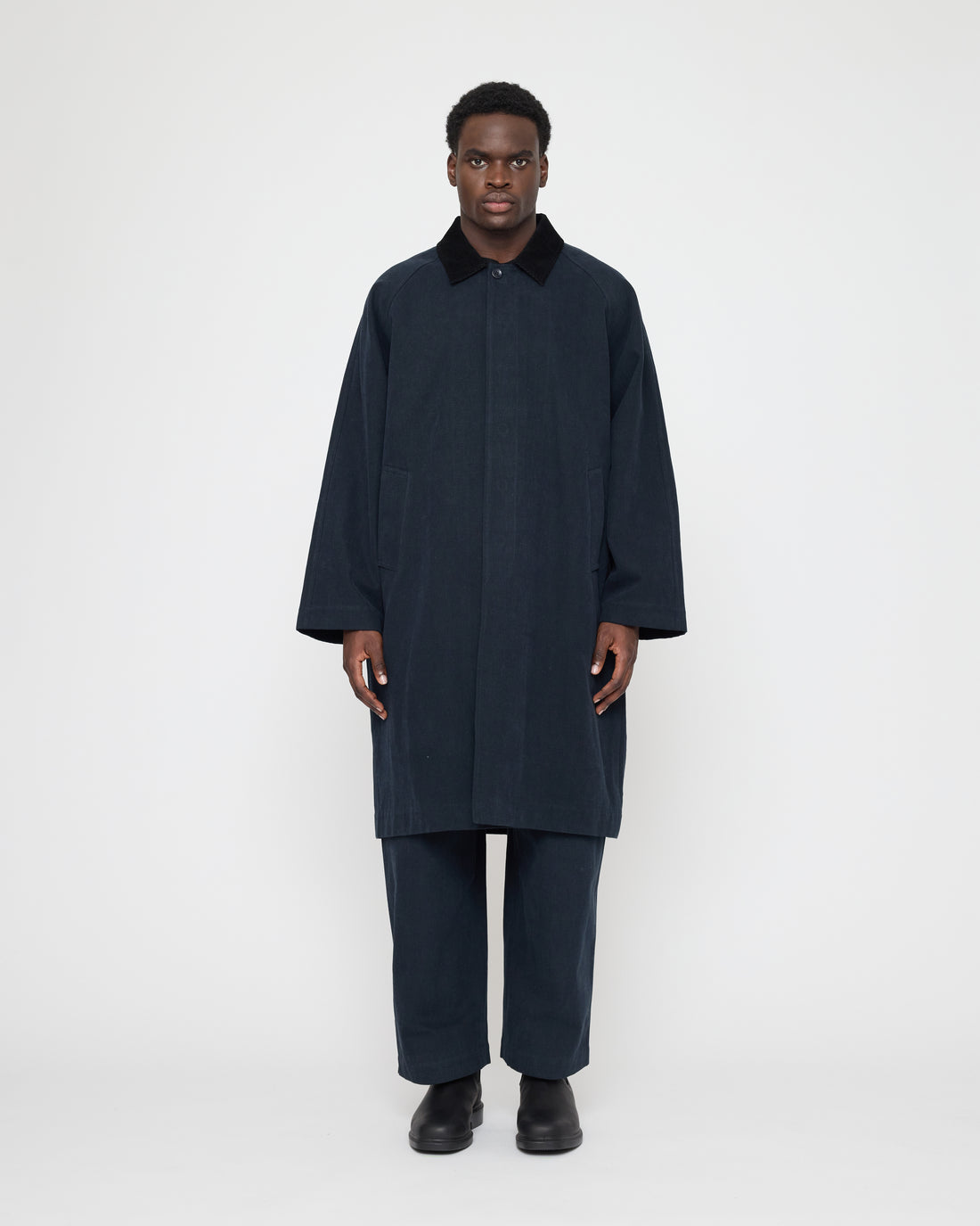 Signature Fall Duster - Brushed Canvas Edition - Navy