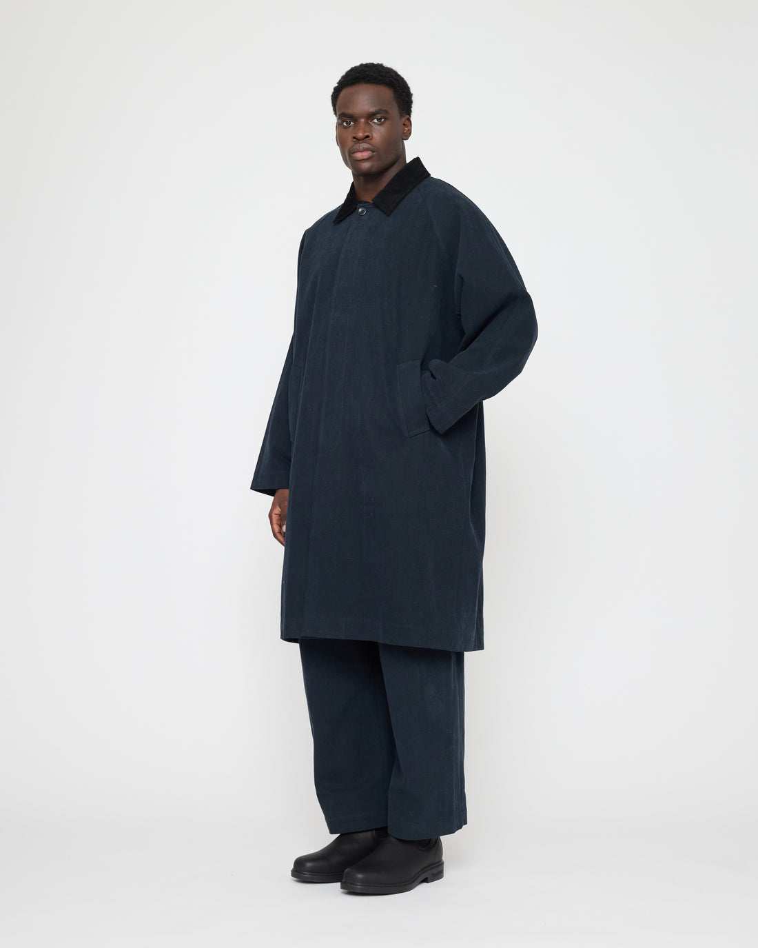 Signature Fall Duster - Brushed Canvas Edition - Navy