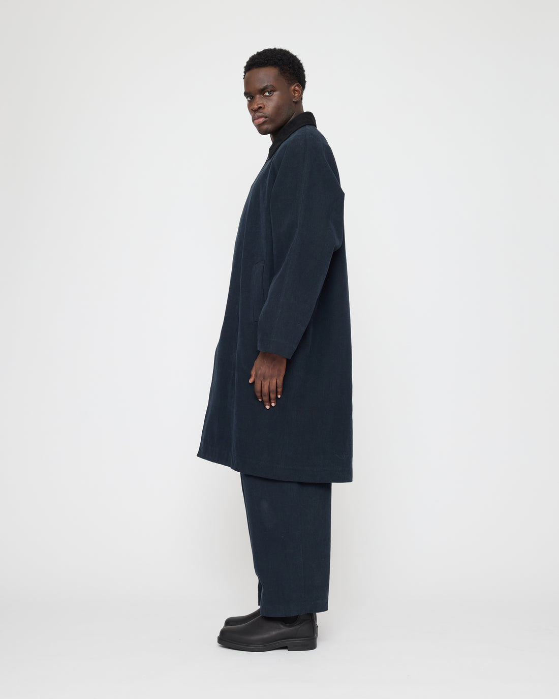 Signature Fall Duster - Brushed Canvas Edition - Navy