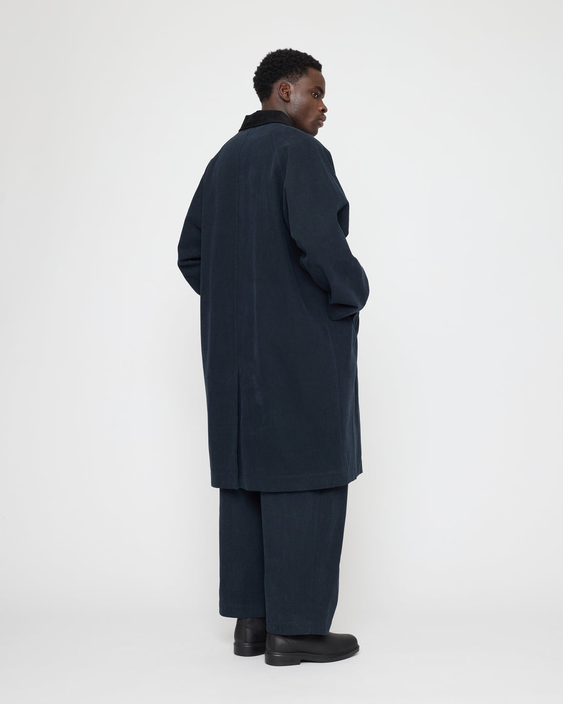 Signature Fall Duster - Brushed Canvas Edition - Navy