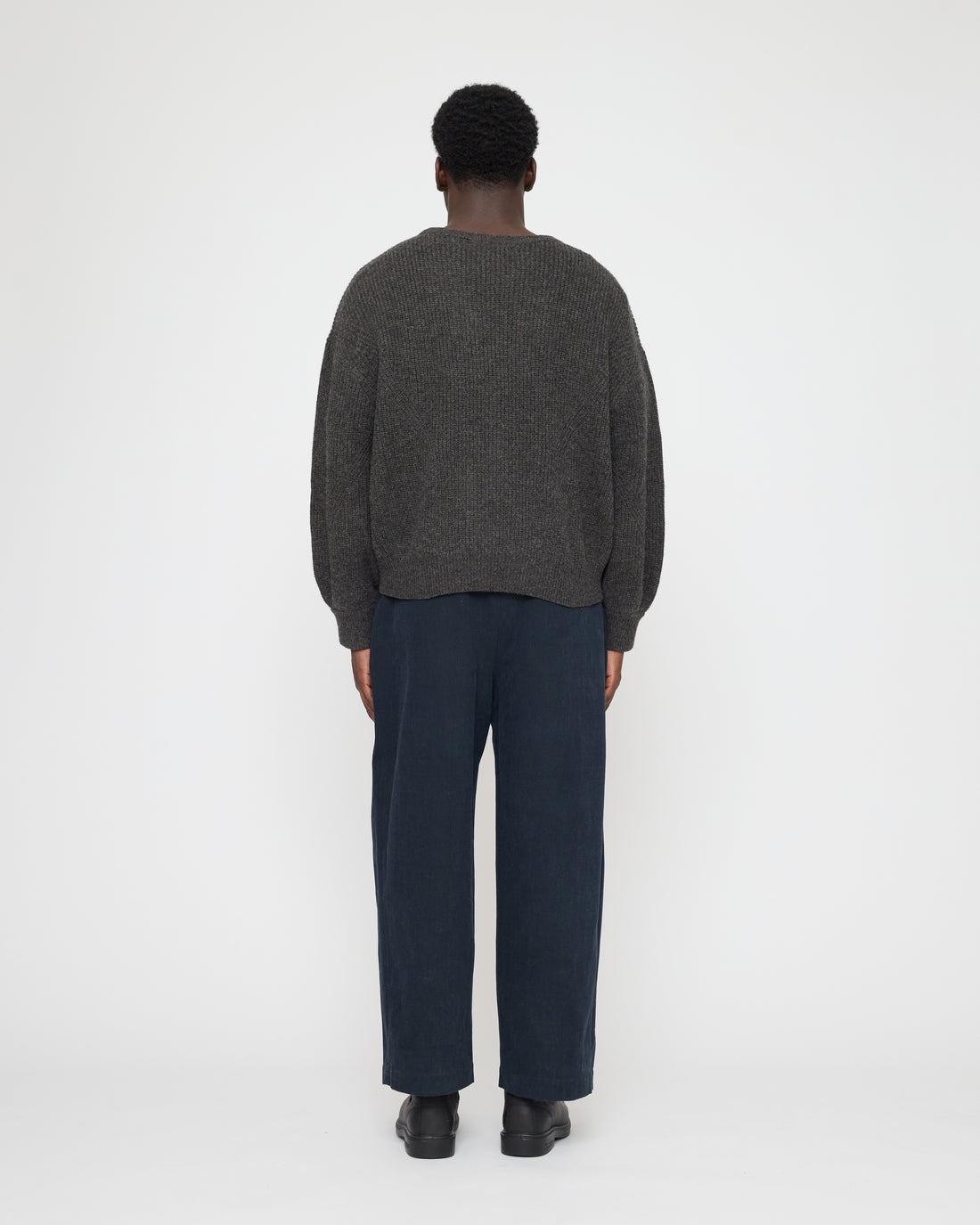 Signature Poet Sleeves Sweater - Yak Edition - Charcoal