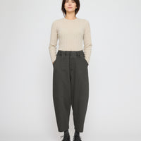 Elastic Panel Barrel Trouser - FW26 - Washed Black
