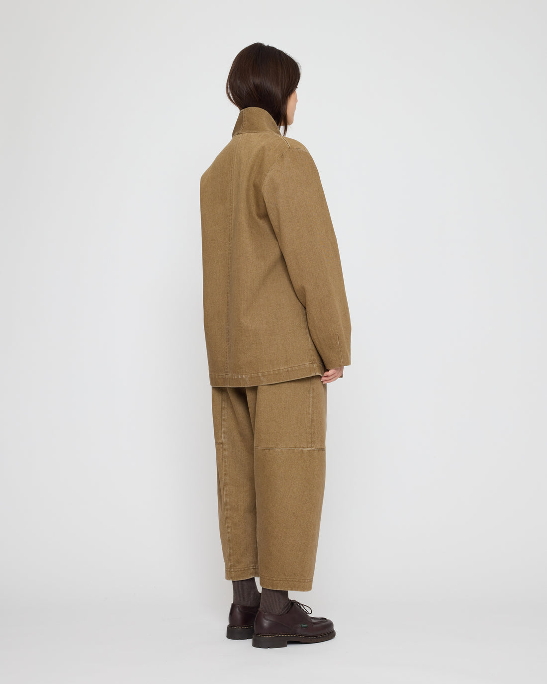 Open Short Coat - FW26 - Washed Walnut