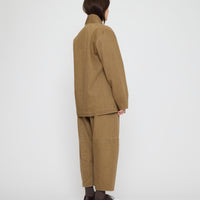 Open Short Coat - FW26 - Washed Walnut