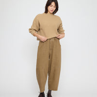 Chunky Ribbed Mock Neck - FW26 -Caramel