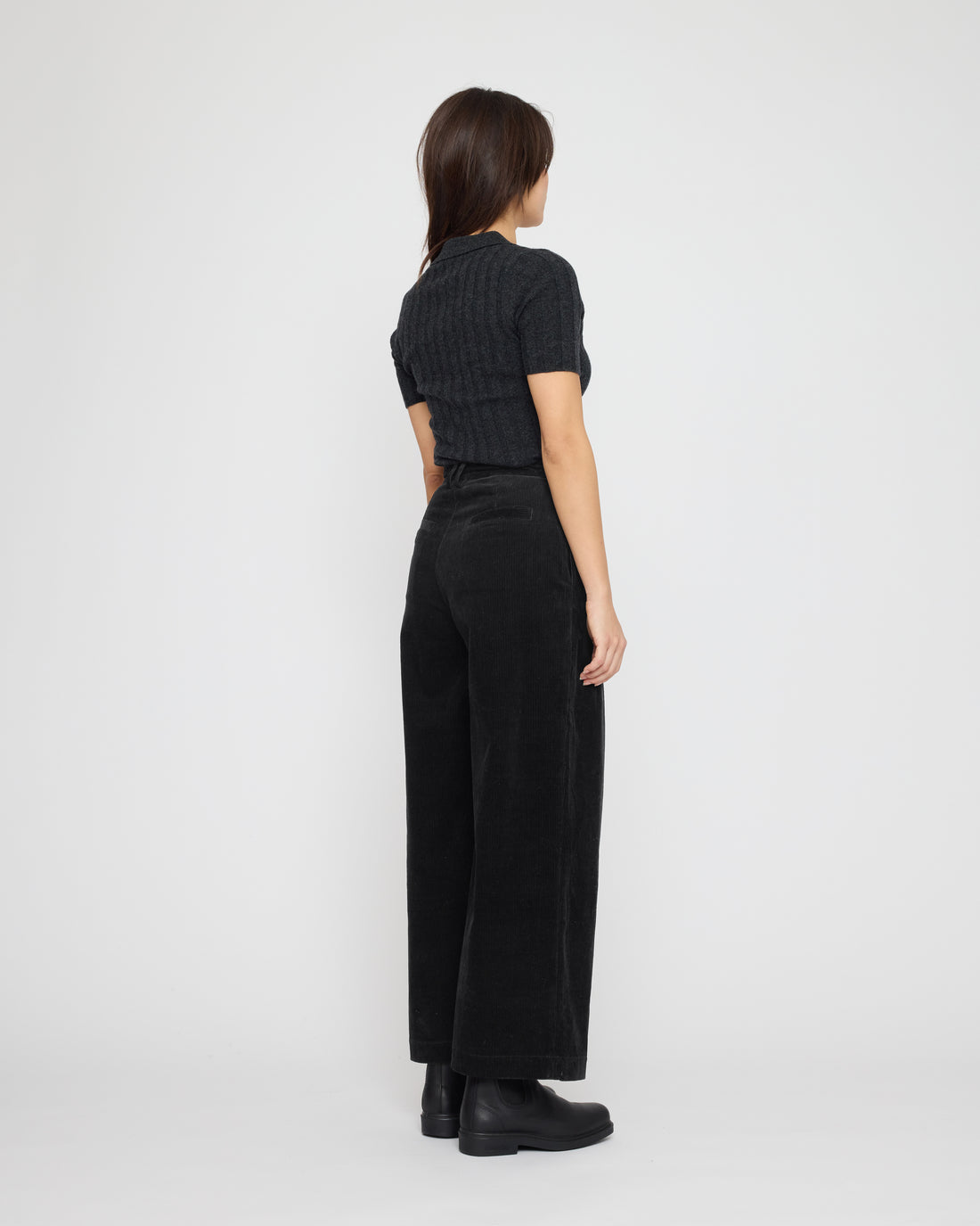 Collared Short Sleeves - FW26 - Charcoal