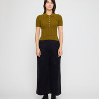 Collared Short Sleeves - FW26 - Kelp