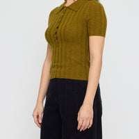 Collared Short Sleeves - FW26 - Kelp