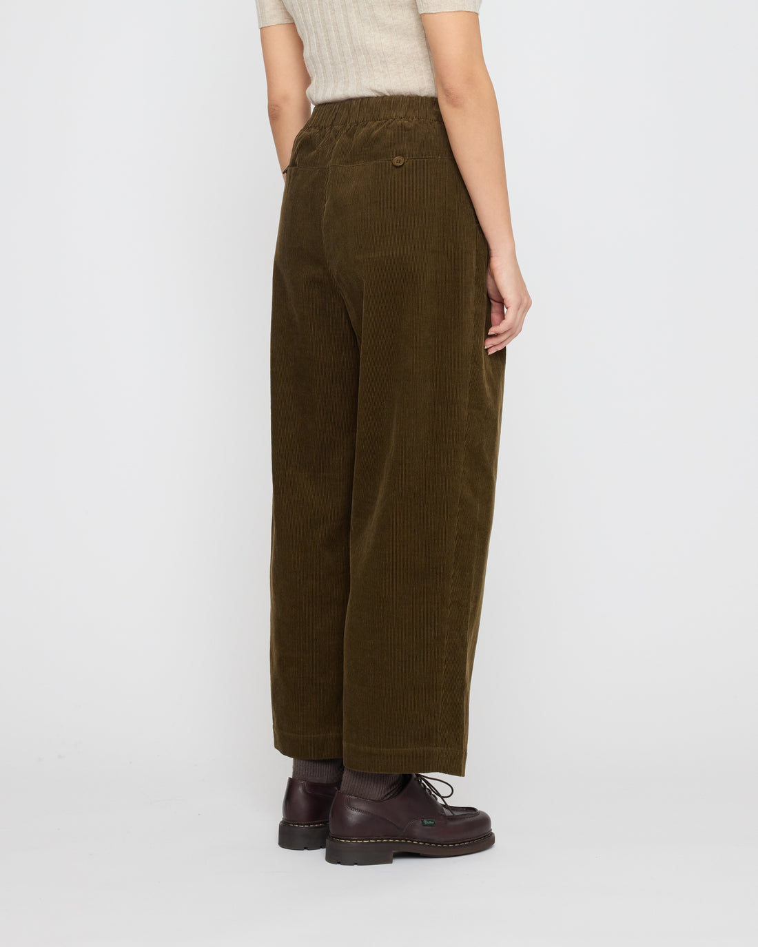 Pleated Trouser - Corduroy Edition - FW26 - Olive Corduroy