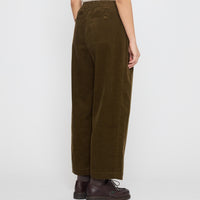 Pleated Trouser - Corduroy Edition - FW26 - Olive Corduroy