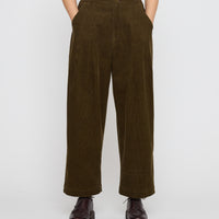 Pleated Trouser - Corduroy Edition - FW26 - Olive Corduroy